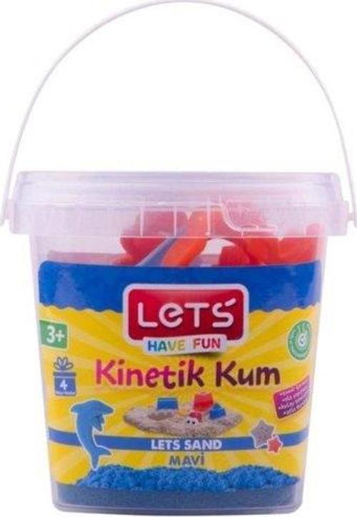 Kinetik Kum 500Gr Plastik Kutu Mavi