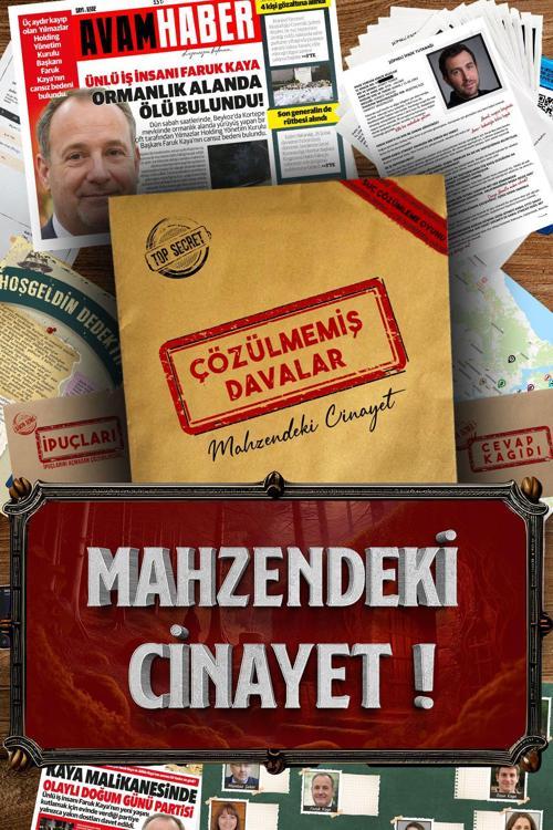 Dedektif Oyunu Mahzen Cinayet Dedektiflik Oyunu Katil Kim Dava Çözme Oyunu Dedektif Oyunu Kutu Oyunu