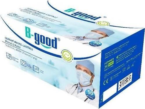 Cerrahi Maske-Lastikli(Filtreli 3 Katlı) 50Adet(1Kutu)