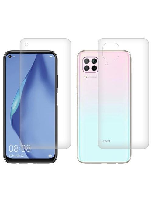 Huawei P40 Lite ile Uyumlu Ön Arka Koruma Full Body Jelatin