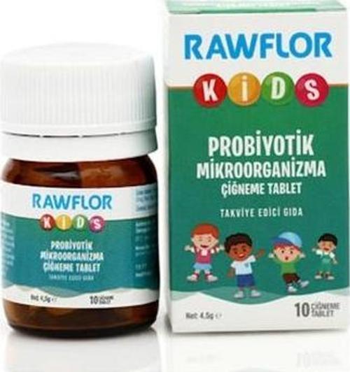 Rawflor Kids Probiyotik Çiğneme 10 Tb