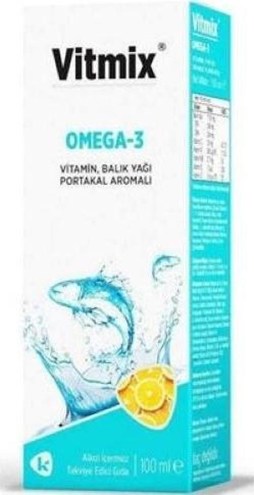 Omega 3 Balık Yağı Vitaminli Şurup 100Ml
