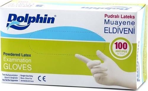 Beyaz Lateks Eldiven Pudralı (L) 100Lü Paket