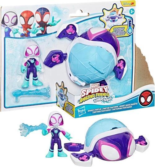 Marvel Spidey and His Amazing Friends Ghost-Spider & Ghost Turtle Figür Seti (Water Webs Serisi)
