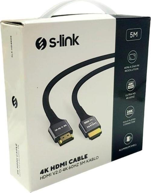 4K 5mt HDMI Kablo V2.0 60HZ SLX-HD4K05