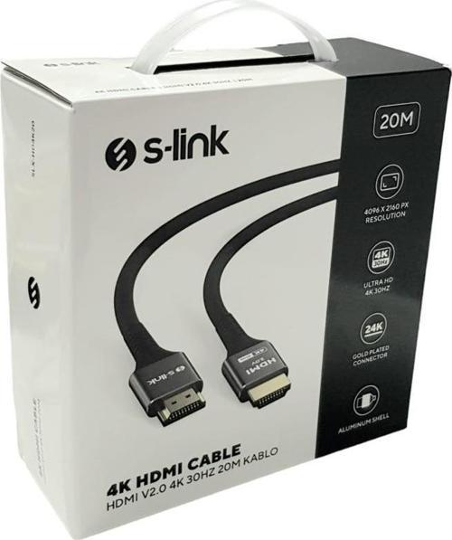 4K 20mt HDMI Kablo V2.0 30HZ SLX-HD4K20