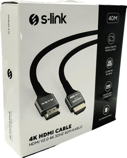 4K 40mt HDMI Kablo V2.0 30HZ SLX-HD4K40