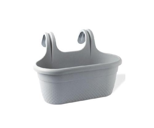 KRS-350 Dekoratif Plastik İnci Askılı Balkon Saksı 6.2 Litre