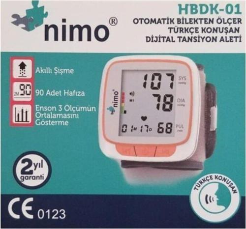 Hbdk-01 Tam Otomatik Dijital Bilekten Konuşan Tansiyon Aleti