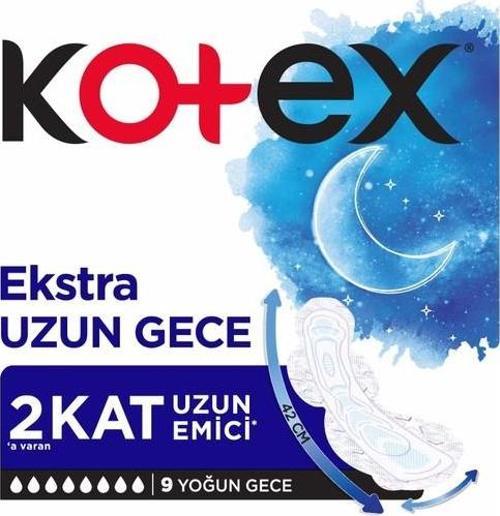 Ekstra Uzun Gece 9'Lu Ped