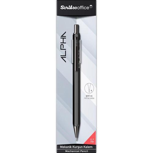 Alpha 0.7mm Mekanik Kurşun Kalem Siyah /