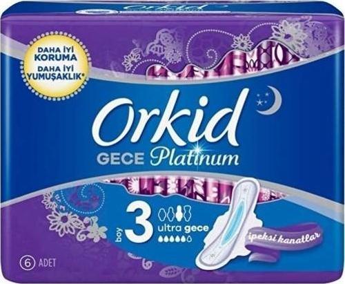 Platinum Hijyenik Ped Gece Tekli Paket 6 Ped