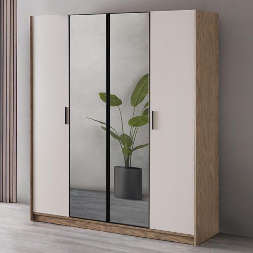Gardırop, Yaşam 4 Kapaklı Aynalı Dolap