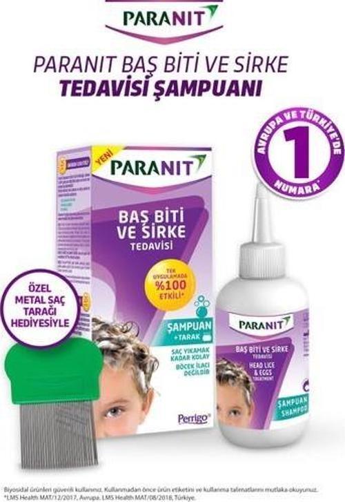 Baş Biti Ve Sirke Tedavisi Şampuan+Tarak 100 Ml