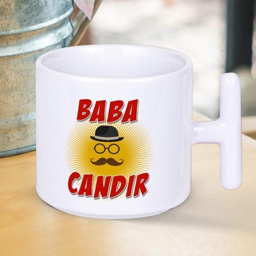 Baba Candır Yazılı Babalar Gününe Özel Hediyelik T Kupa Bardak