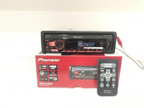 PIONEER MVH-S125UI-FM-AUX-MP3-4X50 WATT-2 ANFİ ÇIKIŞLI KUMANDALI PROFESYONEL OTO TEYP