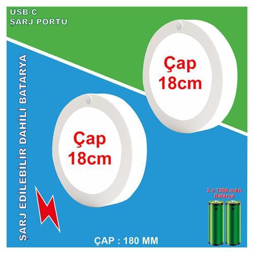 Şarjlı Hareket Sensörlü Led Aydınlatma / GT-CL05-2 Adet