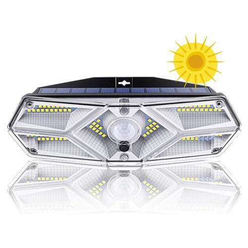 Güneş Enerjili Hareket Sensörlü, 6 Taraflı 104 Led Aydınlatma / GT-SL13