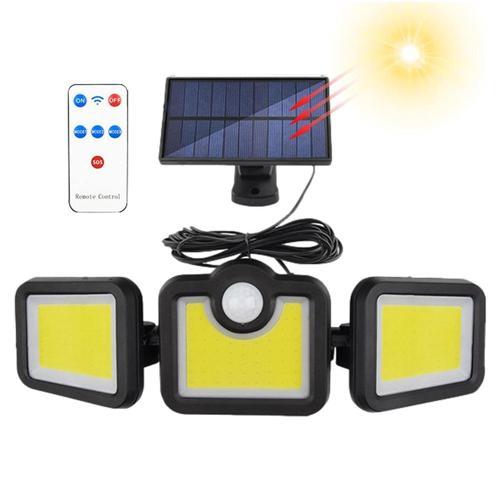 Güneş Enerjili Hareket Sensörlü, 3 Taraflı 171 Cob Led Aydınlatma / GT-SL15