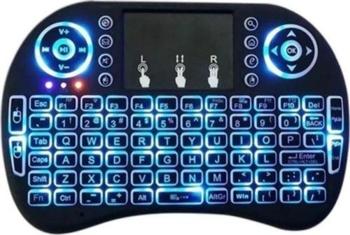Işıklı Kablosuz Mini Klavye Tv Televizyon Ps3 Dokunmatik Mouse