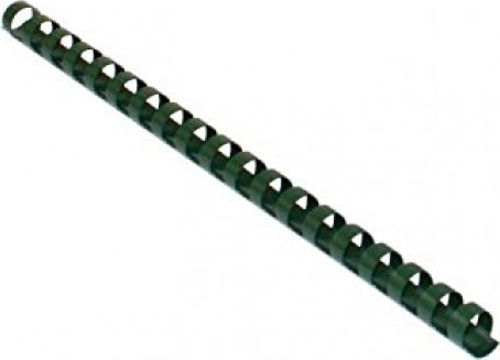 18mm.YEŞİL DELUX Plastik Spiral 100 Adet.