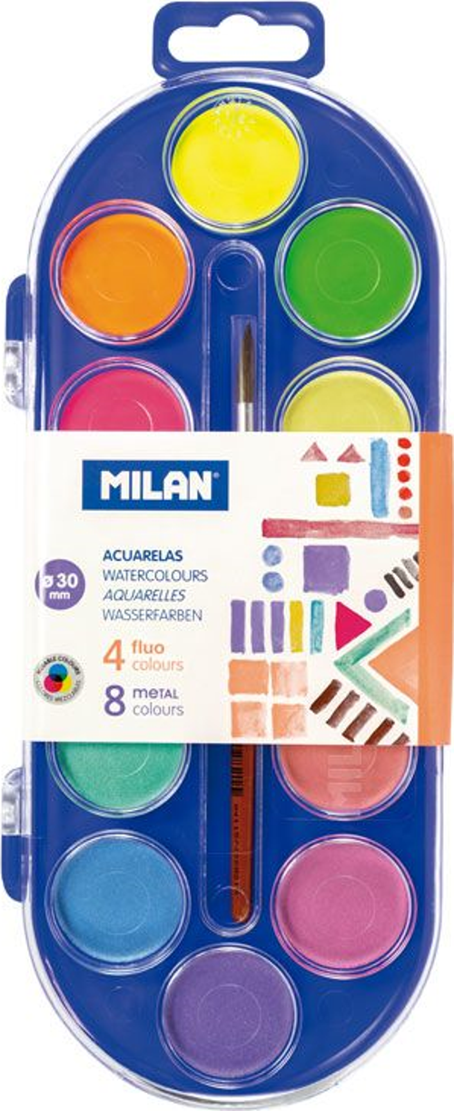 MILAN 0531512 SULUBOYA BÜYÜK FOSFORLU RENK 30MM - 12 Lİ