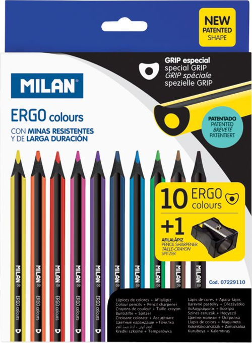 MILAN 07229110ERGO KURU BOYA KALEMİ - 10 LU