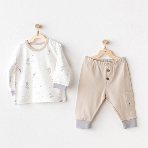AC25065 Happy Everyday 2'Li Bebe Takım Beige
