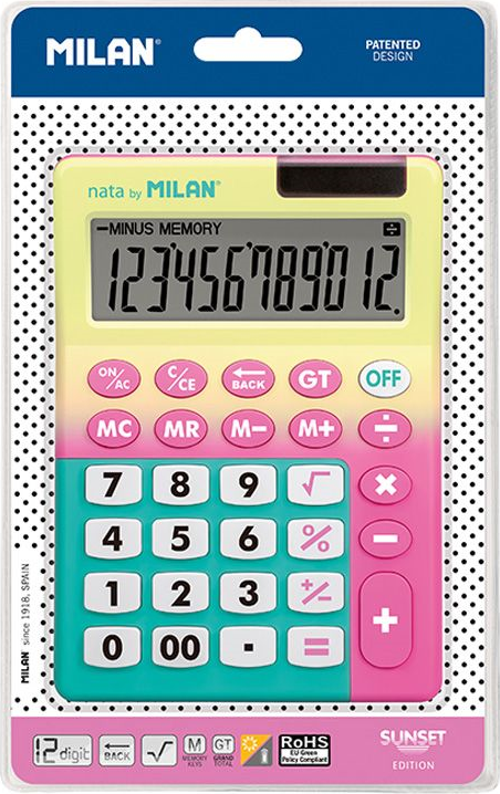 MILAN 151812SNPBL SUNSET SARI-PEMBE 12 HANELİ HESAP MakineSI
