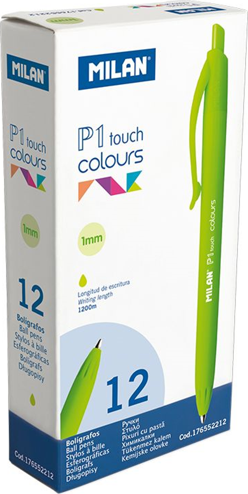 MILAN 176552212 P1 TOUCH YEŞİL TÜKENMZ KALEM - 12ADET