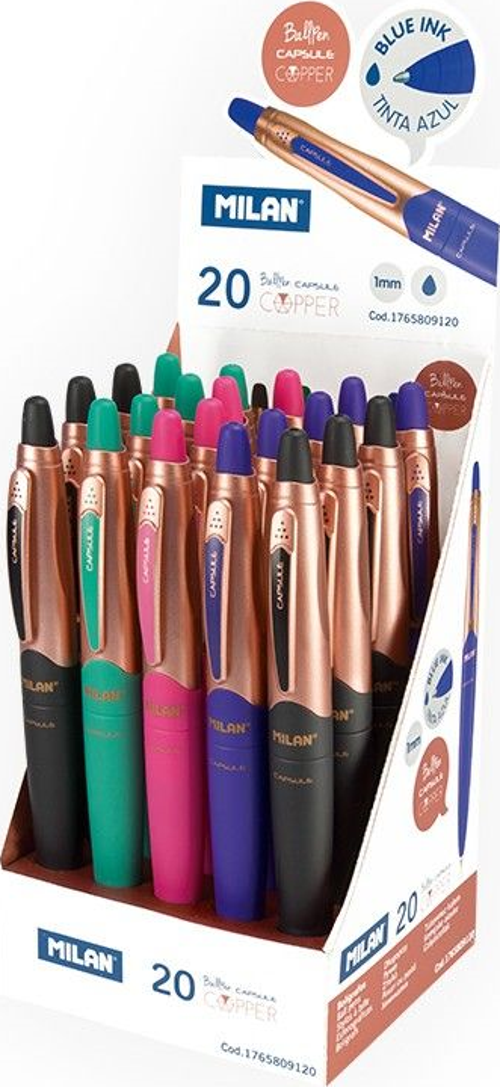MILAN 1765809120 CAPSULE COPPER TÜK. KALEM - 20ADET ST