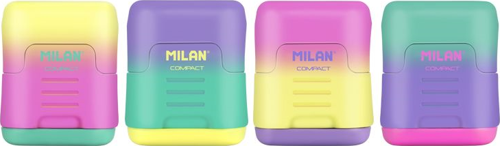 MILAN 20166224SN COMPACT ÇİFT DELİKLİ Kalemtıraş(SUNSET) - 24ADET