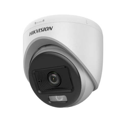 HIKVISION DS-2CE70DF0T-LPFS, 2Mpix, 2.8mm Lens, 20Mt Gece Görüşü, ColorVu, Dual-Light, Dahili Mikrofon, Dome Kamera