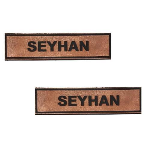 Deri Yaka İsimliği - İsimlik  - 2 Adet