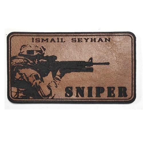 KESKİN NİŞANCI Deri İsimlik  - SNIPER İsimlik