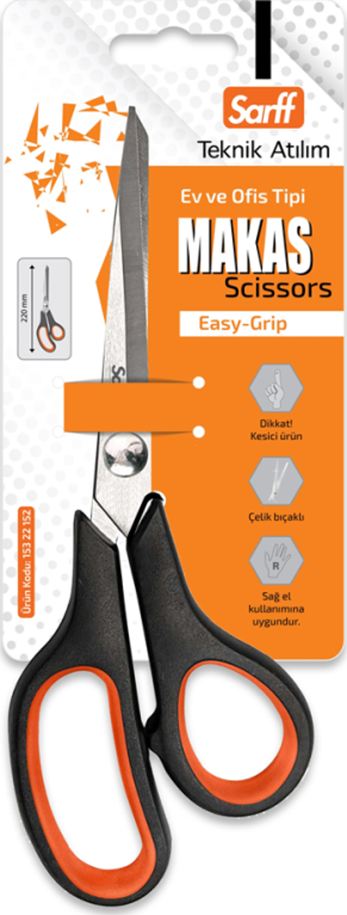 EASY GRIP OFİS MAKASI - 22CM