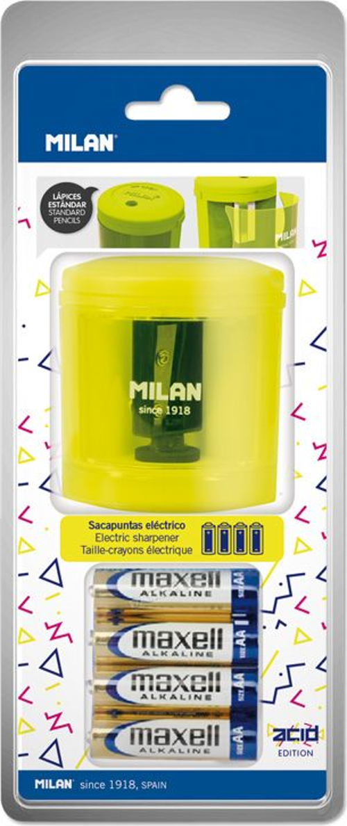 MILAN BWM10375 ELEKTRİKLİ Kalemtıraş(ACID) - SARI