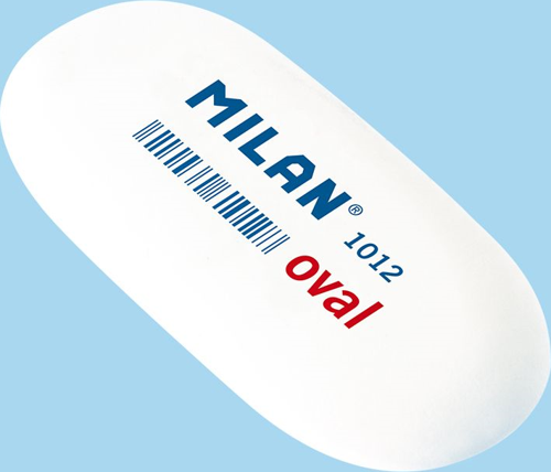 MILAN CMM1012 SENTETİK OVAL SİLGİ - 12ADET