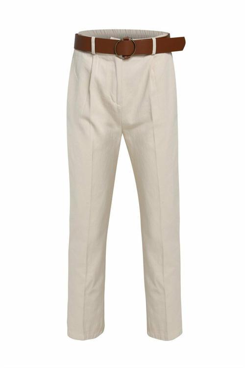 Beli Kemerli Kadın Pantolon 21K70755