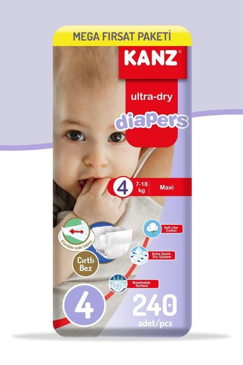 Bebek Bezi 4 Numara 240 Adet