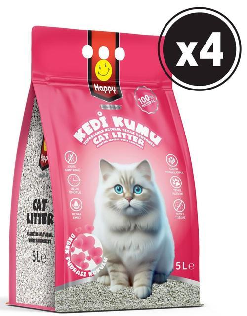 Clean Kedi Kumu Bebek Pudralı 5 lt x 4 Adet