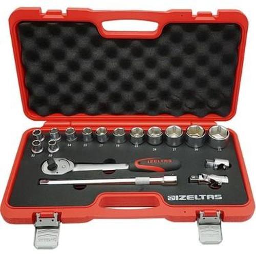 Altı Köşe Lokma Takımı Anahtar 1/2" 17 Parça