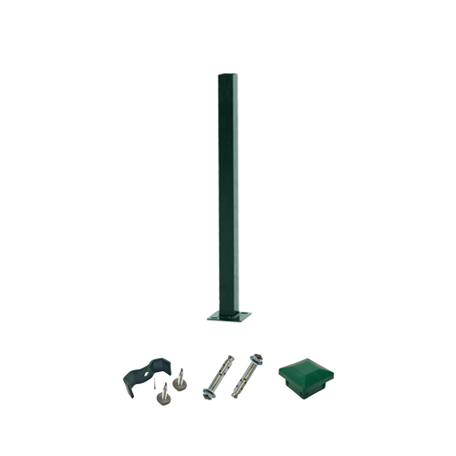 Panel Çit Direği Aksesuarlı 120 Cm-Yeşil
