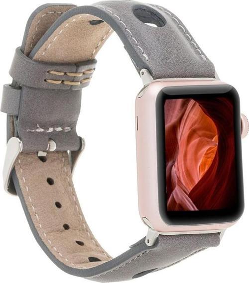 Apple Watch Uyumlu Deri Kordon Çember 42-44-45mm RST9