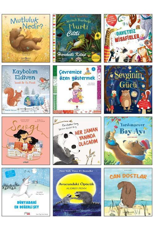 İş Bankası Kültür Yayınları Mutluluk Nedir? Sevimli Kurbağa Murti Davetsiz Misafirler Kaybolan Eldiven Sevginin Gücü Can Dostlar