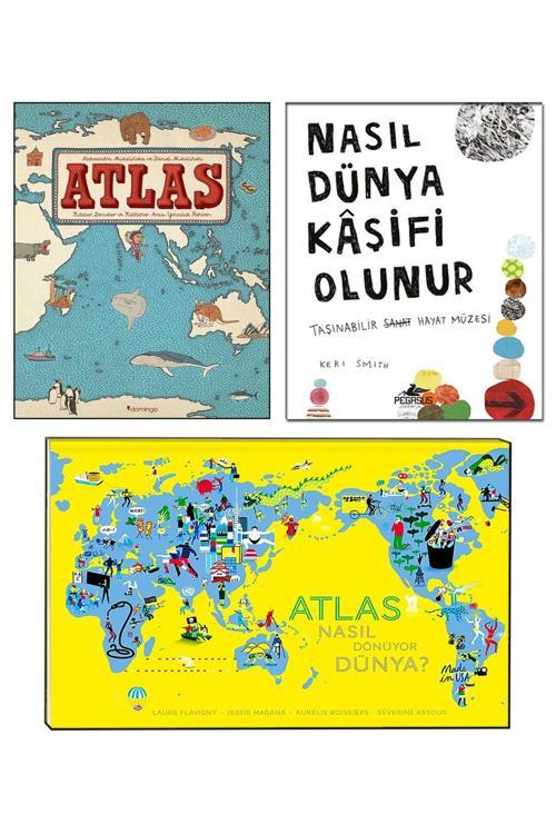 Domingo Yayınevi Atlas Kıtalar Denizler Ve Kültürler Arası Rehber Nasıl Dünya Kaşifi Olunur Atlas Nasıl Dönüyor Dünya
