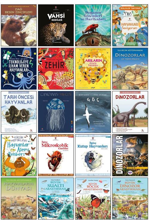 Tübitak Yayınları Zehir İlginç Mikroskobik Canlılar Vahşi Kediler Büyük Dinozor Araştırması Çocuklar İçin Dinazorlar