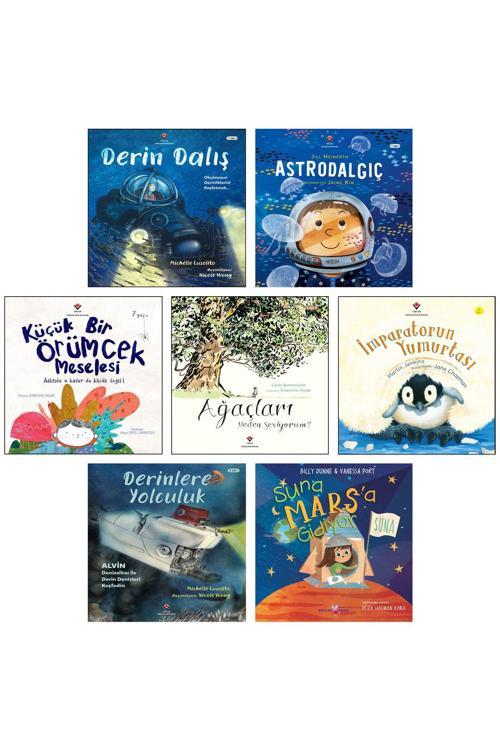 Tübitak Yayınları Derin Dalış Astrodalgıç Küçük Bir Örümcek Meselesi Ağaçları Neden Seviyorum? Derinlere Yolculuk 7Li