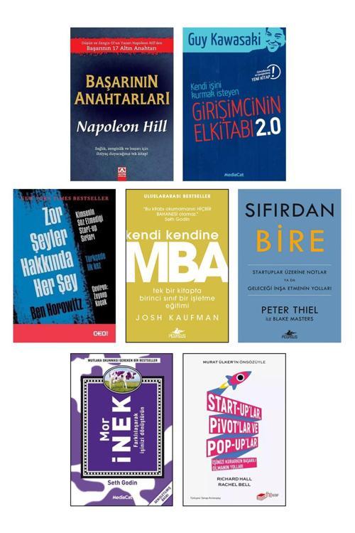 Altın Kitaplar Kendi Kendine Mba Mor İnek Sıfırdan Bire Peter Thiel Zor Şeyler Hakkında Her Şey Startup Kitapları