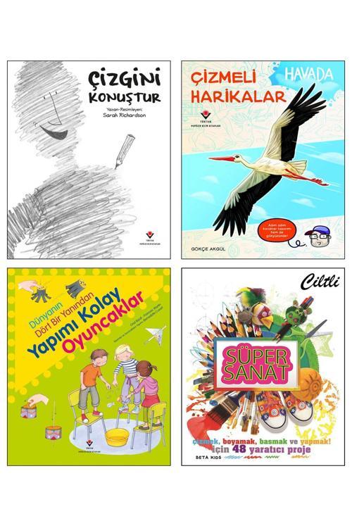 Tübitak Yayınları Çizgini Konuştur Çizmeli Harikalar Havada Dünyanın Dört Yanından Yapımı Kolay Oyuncaklar Süper Sanat